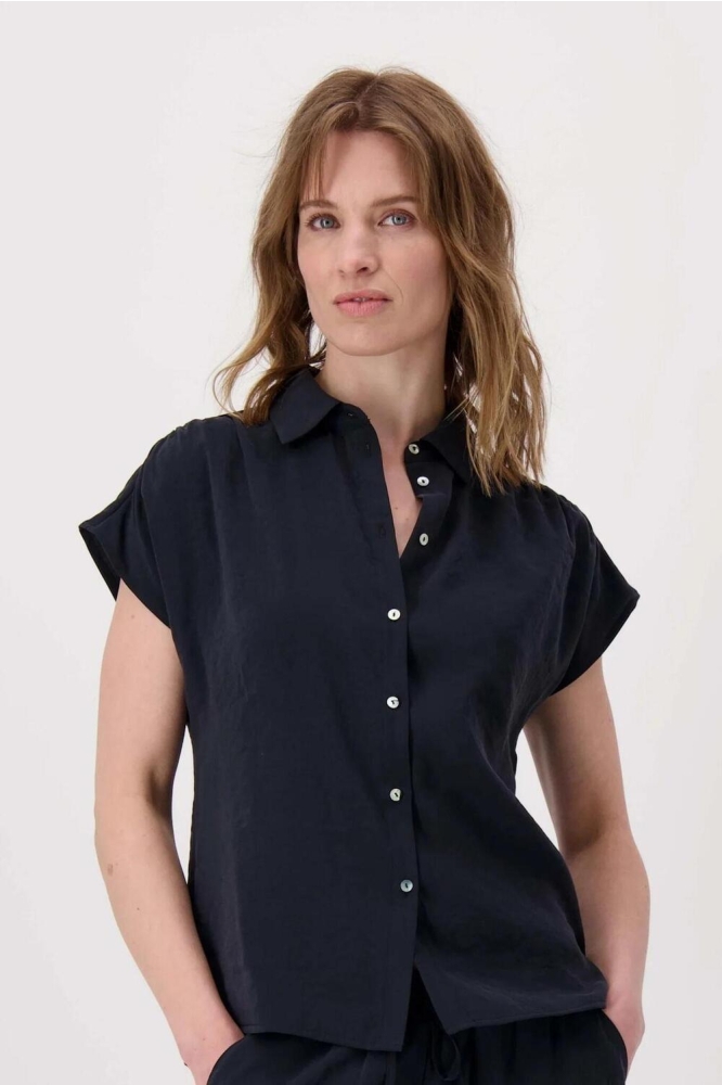 MODAL BLOUSE MOUWLOOS 0304 109 0000 ZWART